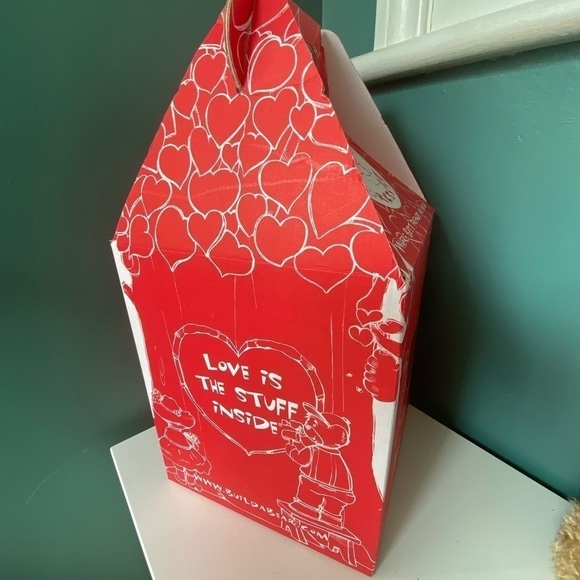 BUILD A Bear Timeless Teddy - Red Underwear & Hibiscus Original Box Valentines - Picture 5 of 7